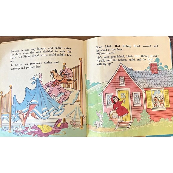 Little Red Riding Hood Book and Record 1938 45rpm Peter Pan Records - Picture 5 of 5